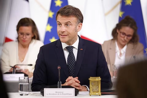 Macron strongly condemned the tariffs describing them as aggressive measures without proper justification